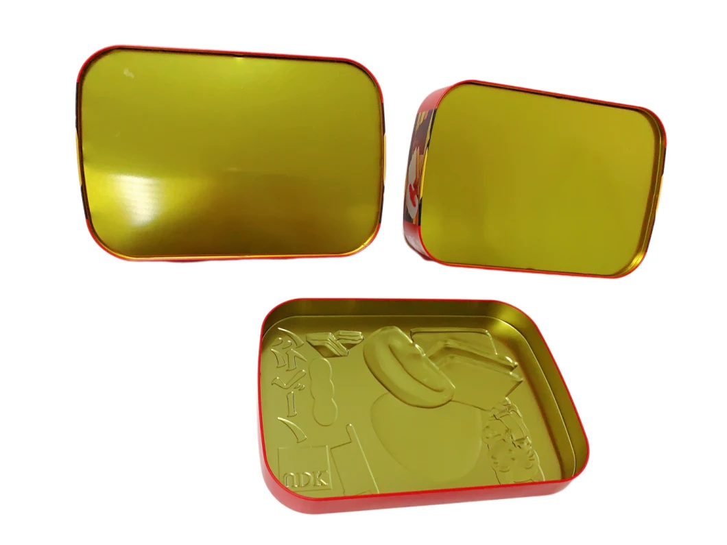 Factory Price Oval Shspe Metal Chocolate Tin Christmas Gift Tin Boxes Packaging Cookies Tin Box