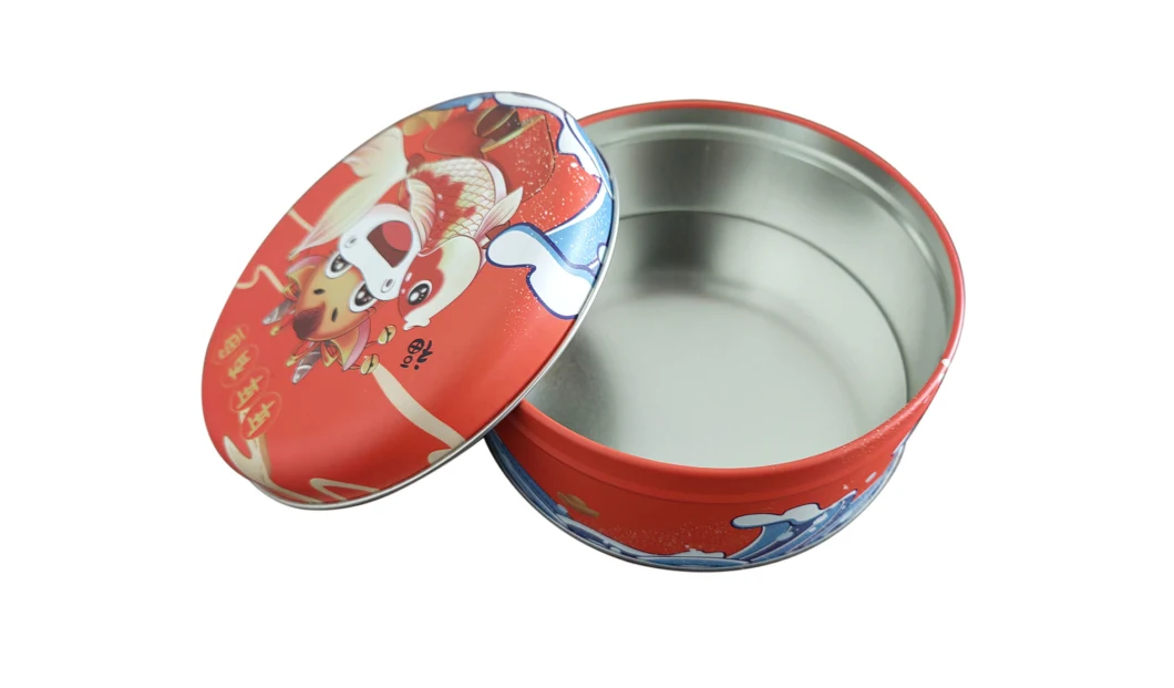 New Style Round Box Gift Coin Candy Game Tin Box