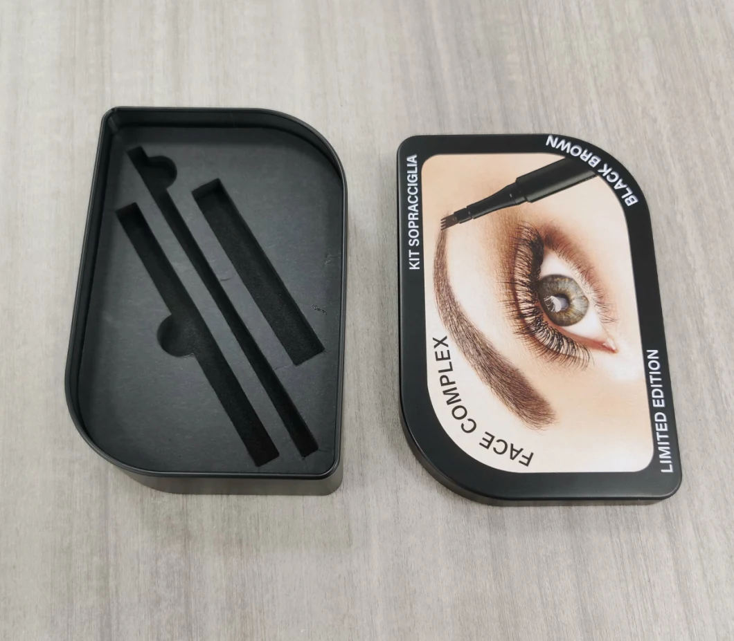Cosmetics Tools Metal Tin Box Eyebrow Pencil Cosmetic Metal Packaging Box