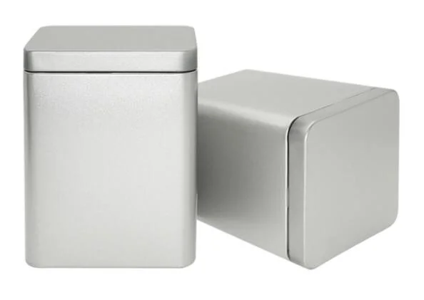 Custom Square Tin Container Tea Boxes