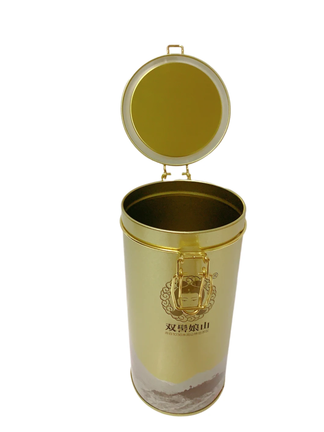 Hot Sale Round Tin Box with Airtight Lid Gift Packaging Coffee Tea Metal Tin Can Packaging Tin Box