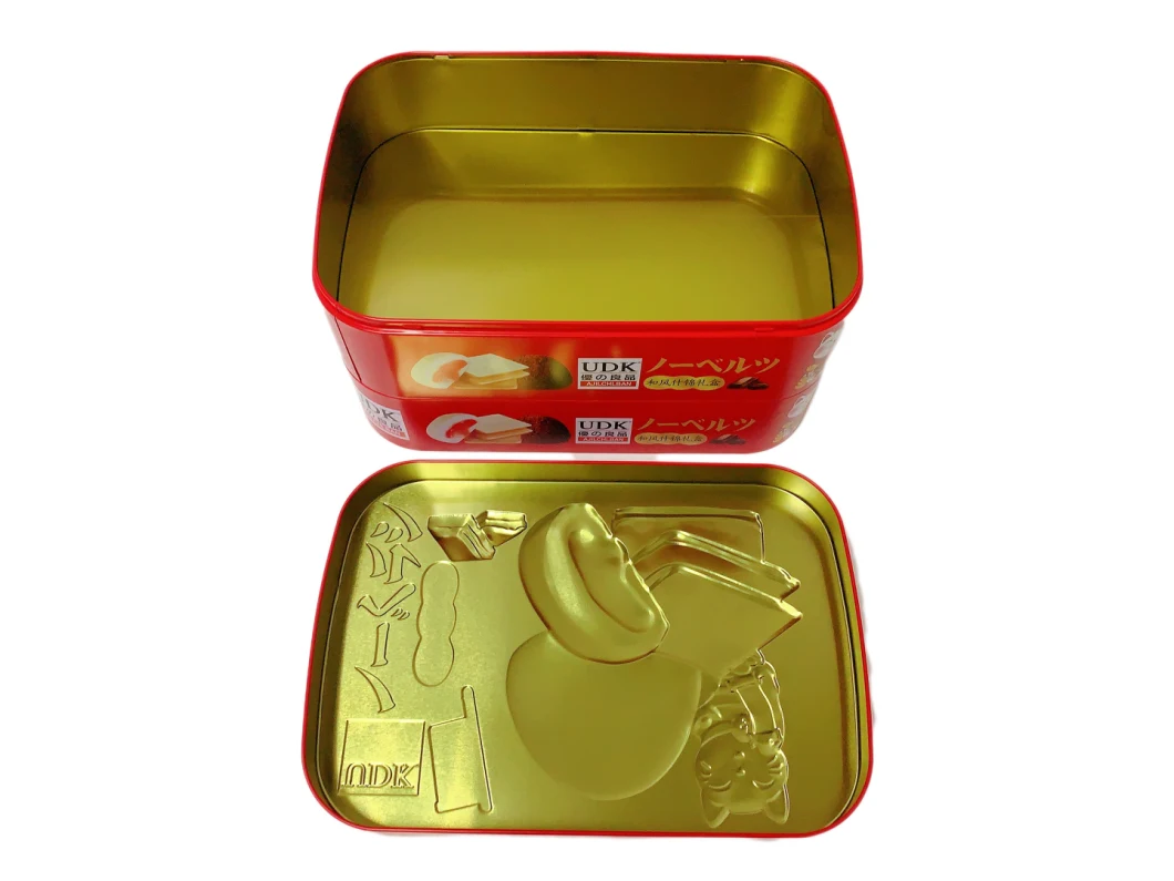 Factory Price Oval Shspe Metal Chocolate Tin Christmas Gift Tin Boxes Packaging Cookies Tin Box