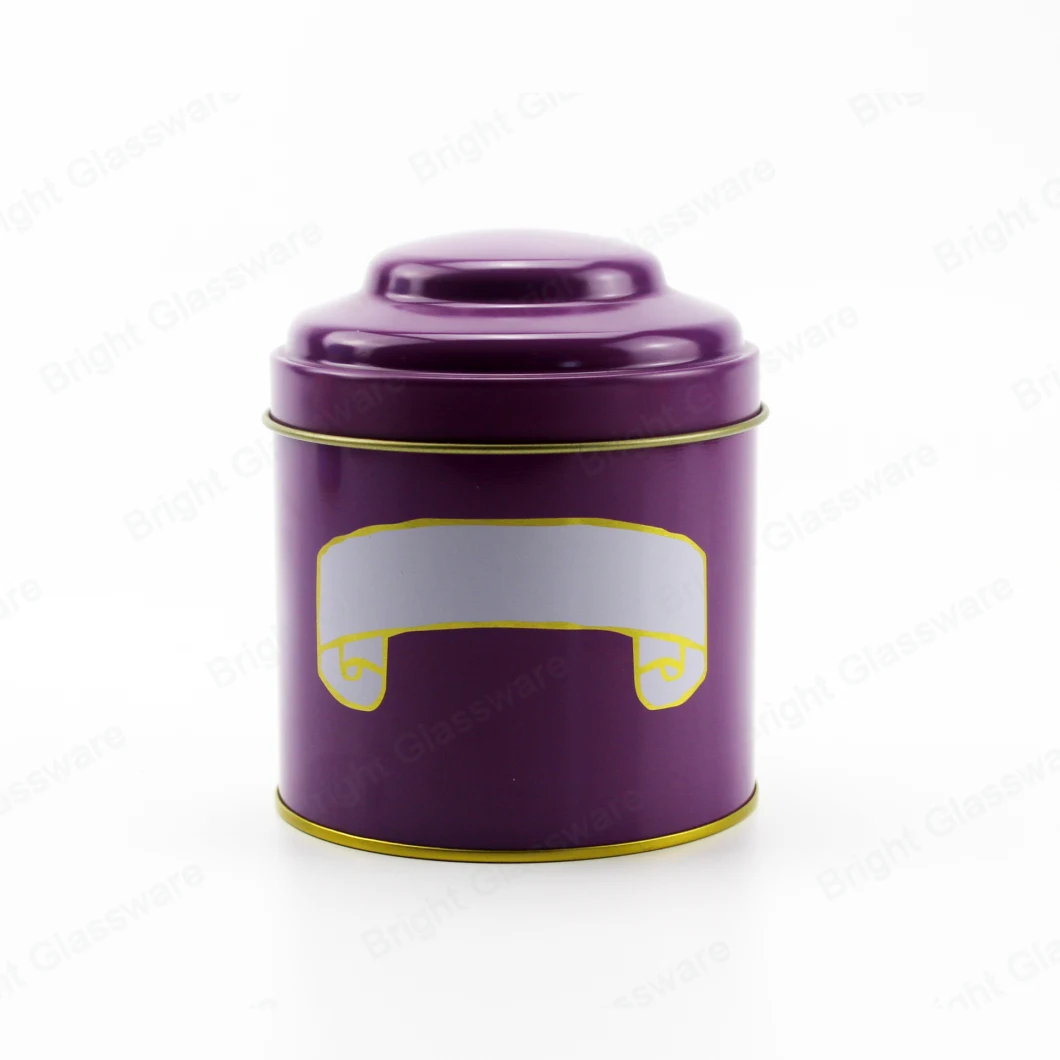 Custom Round Tin Metal Box for Chocolate Cookie Tea Coffee Packaging Gift
