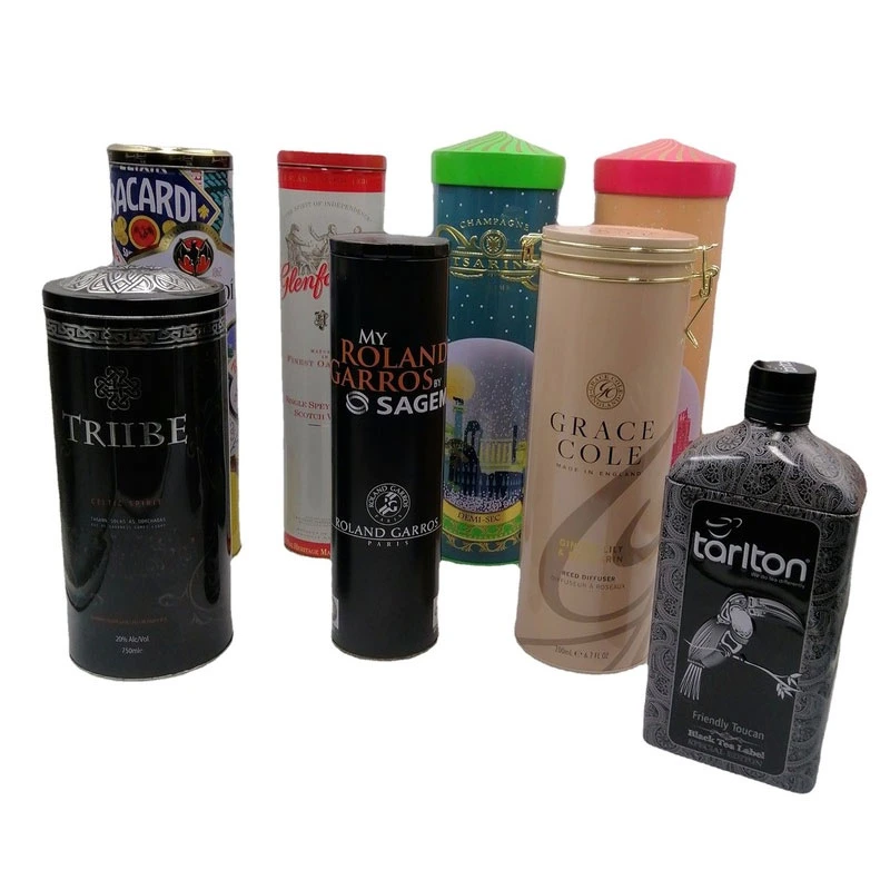 Factory Custom-Made Special-Shaped Creative Wine Tin Cans Metal Exquisite Gift Boxes Wine Series Packing Tin Box