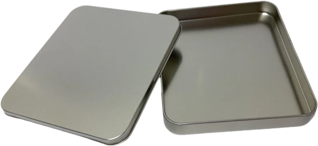 Rectangle Shape Tin Packaging Empty Tin Box Food Tin Can Wallet Packaging Tin Box