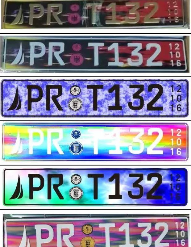 Custom Factory Cheap High Quality Printed Metal Manufacturer Customized Hot China Wholesale Car Number Aluminum License Plate Tin Sign