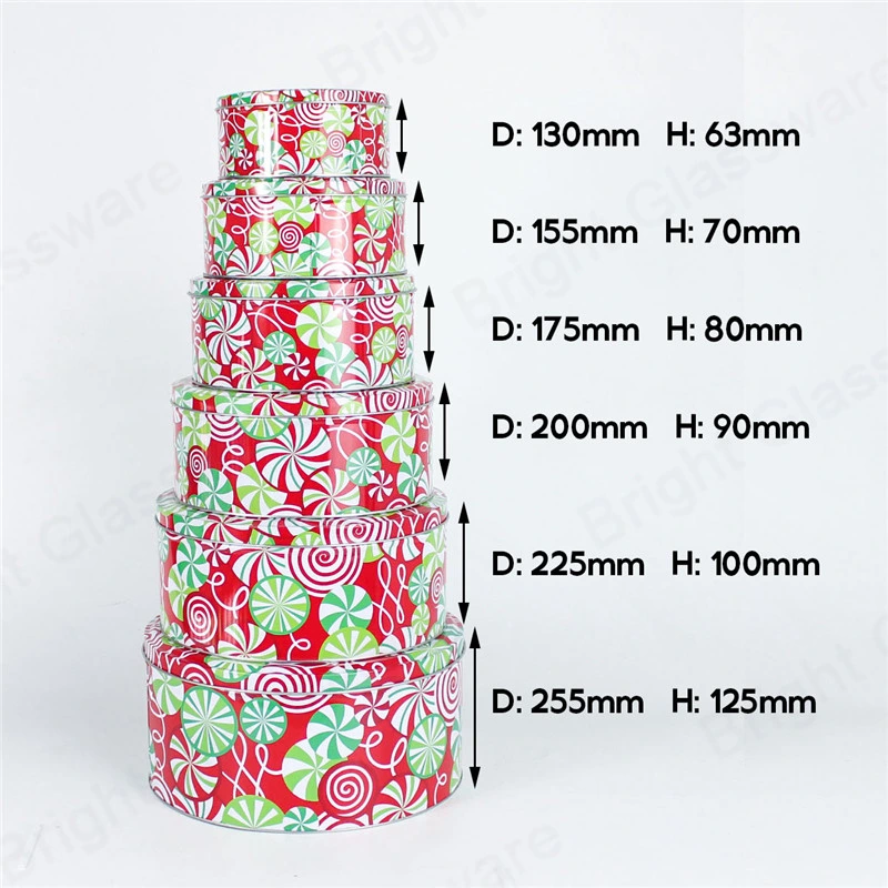 Custom Printed Design Wedding Cookie Candy Gift Packaging Tin Box