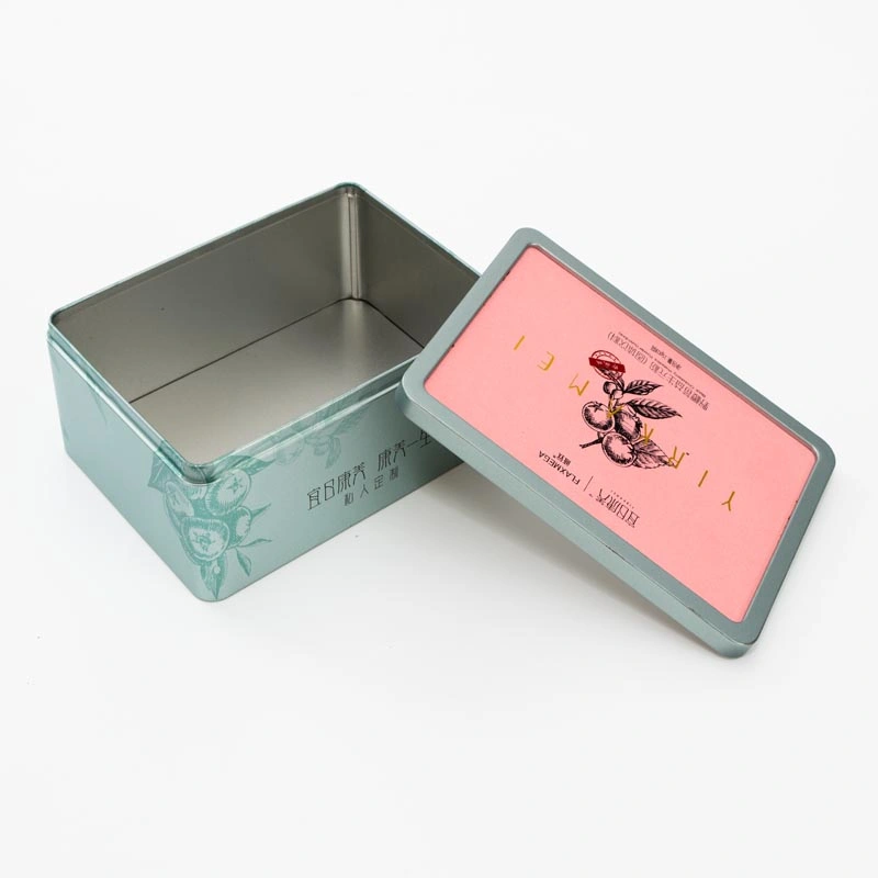 Factory Price Custom Rectangle Tea Packaging Healthcare Products Tin Box