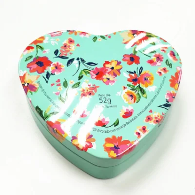 Herzförmige Schokoladenverpackung zum Valentinstag, Geschenkdose aus Blech