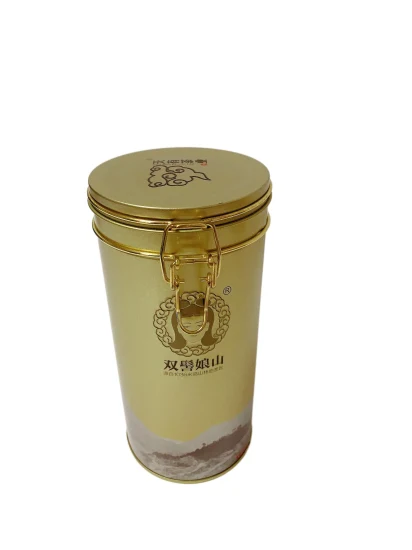 Heißer Verkauf Runde Blechdose mit luftdichtem Deckel Geschenkverpackung Kaffee Tee Metall Blechdose Verpackung Blechdose