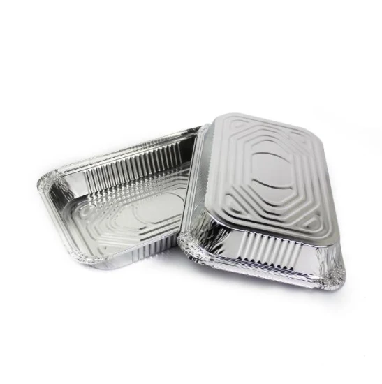 Lebensmittelechter Einweg-Behälter aus Aluminiumfolie, Blech, Tropfpfannen, Tablett zum Mitnehmen, Lunchbox