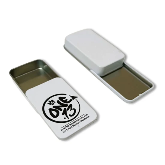 Fabrikpreis-Geschenk-Zinnbox mit Schiebedeckel, Lippenstift-Metalldosen mit Schiebedeckel, solide Parfüm-Zinnbox